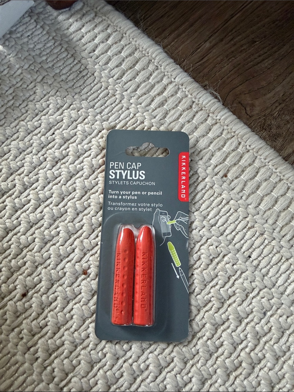 Kikkerland Red Pen Cap Stylus - 2 Pack
